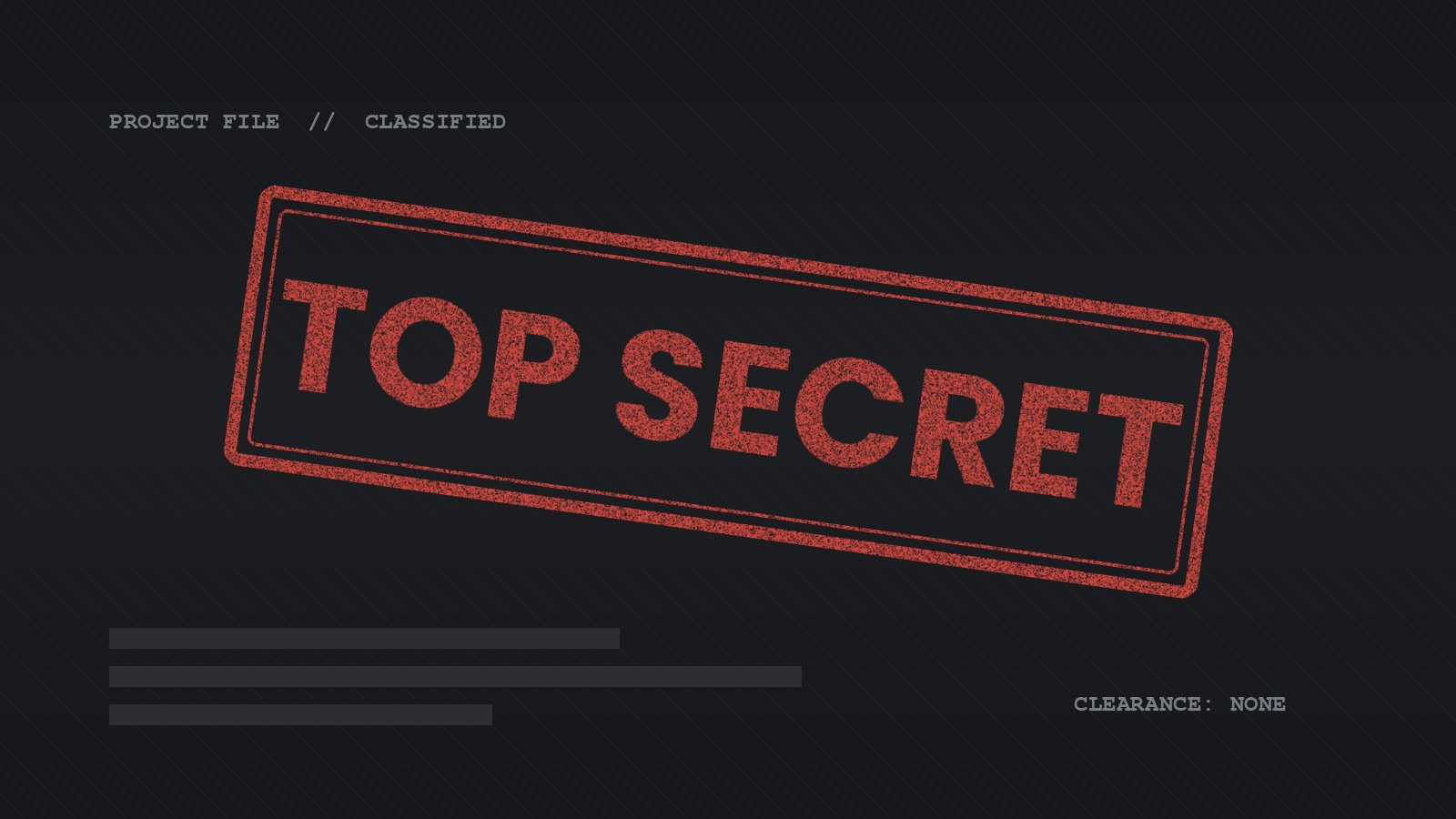 A red stamp reading Top Secret